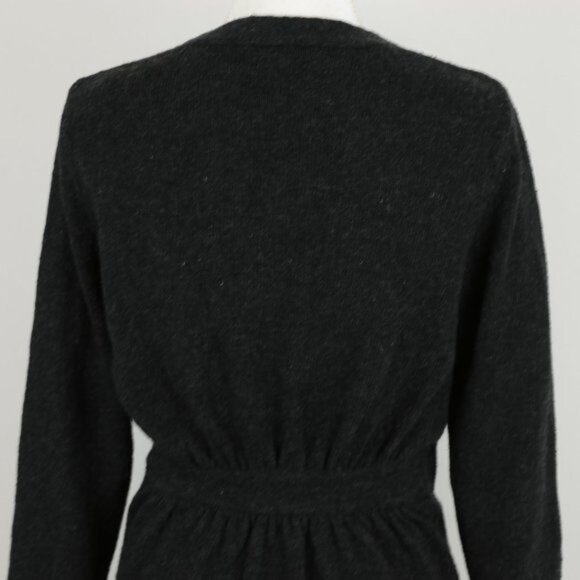 Patagonia Women's XS Gray Cotton Blend Wrap V-Neck Tunic Length Sweater - Picture 4 of 8